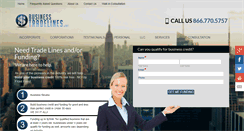 Desktop Screenshot of businesstradelines.net